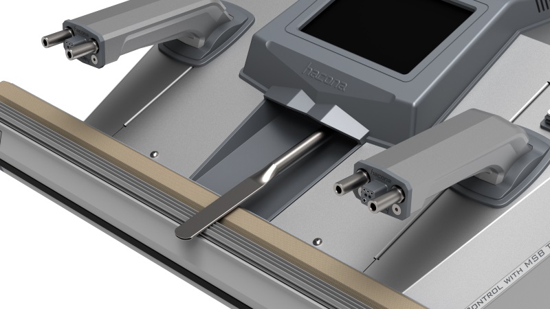 HACONA VI-type industrial vacuum impulse sealer - ECO - (stainles steel - INOX) (Vacuum) + V/I-420 sealing bar set